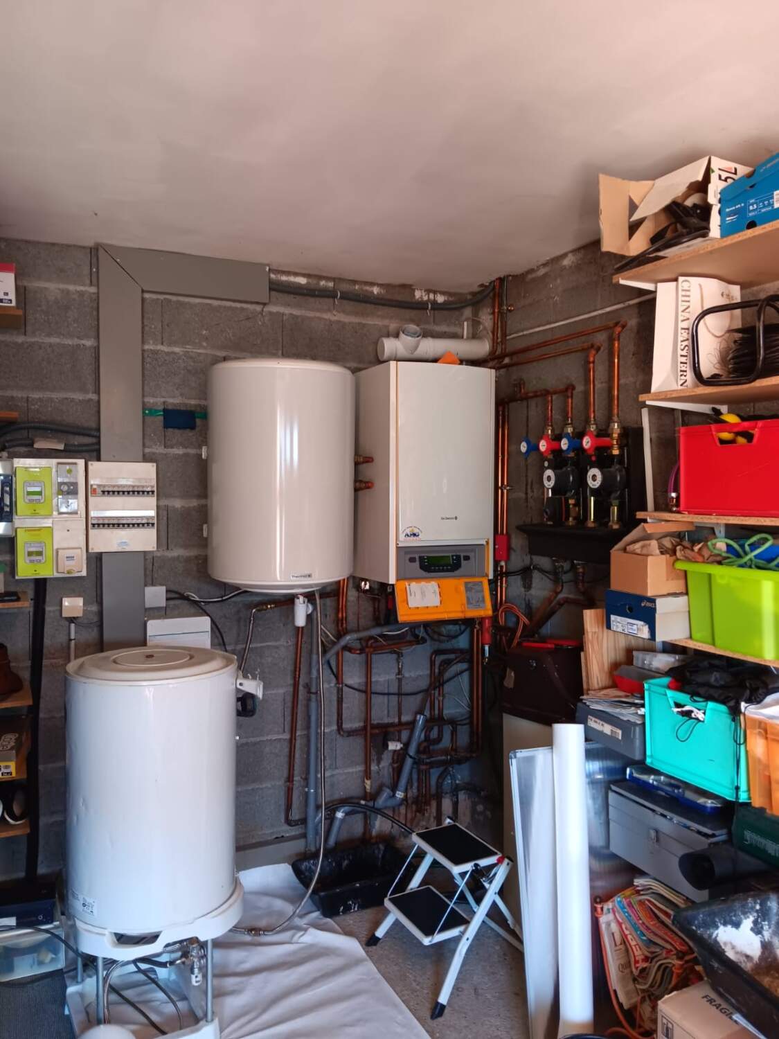 Diagonostic d'un système de chauffage dans le garage d'une maison